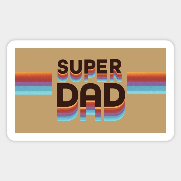 Super Dad Vintage Sticker by AlondraHanley